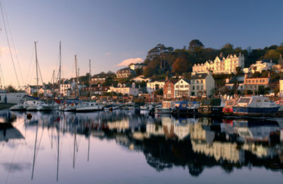 Saint Aubin's bay at twilight