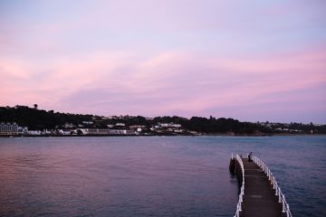 Brelades bay at dusk